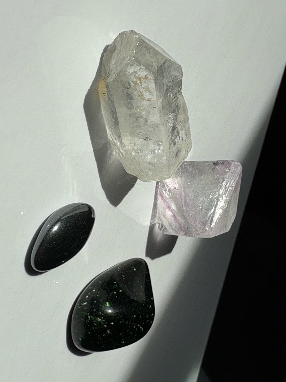 Assortment Rock Crystals Stone for Home Decor Crafting DIY Jewelry Making Black